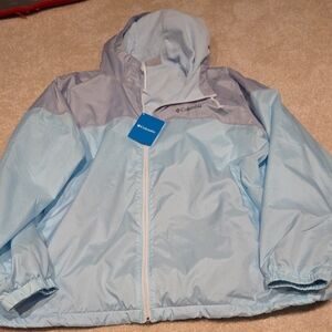Columbia Womens Lined Sky Blue Raincoat